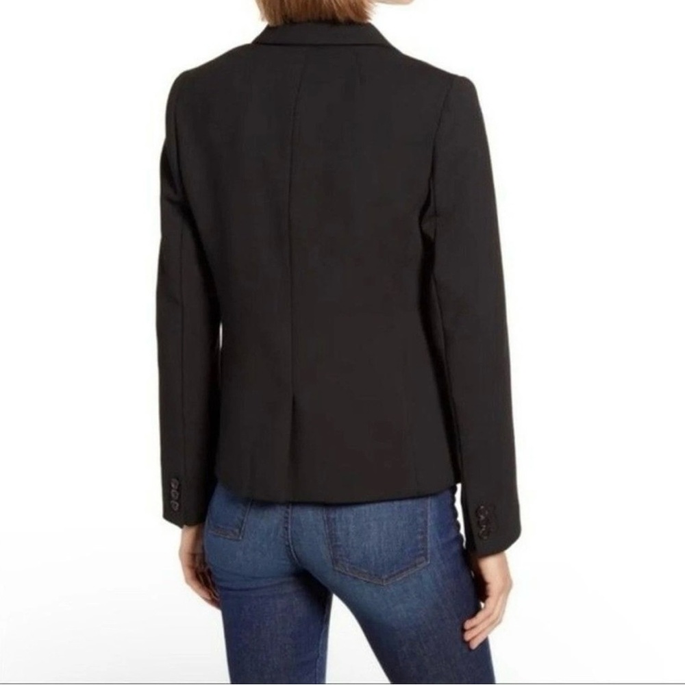 J.Crew Original School Boy Blazer in Black 100% Linen, Silk-Lined - Picture 2 of 10